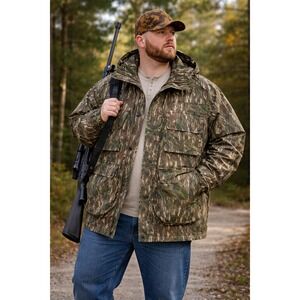 Vintage 10X Gore-Tex Reel-tree Camo Parka Jacket USA Made Waterproof Hunting 3XL